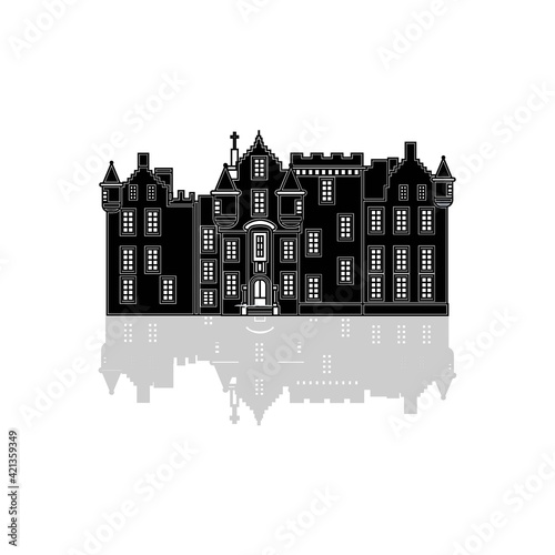 blair castle logo design modern template vector image photo