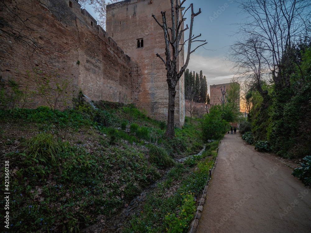 Fototapeta premium Alhambra Park, Granada, Spain