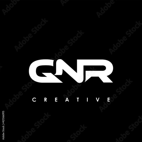 QNR Letter Initial Logo Design Template Vector Illustration