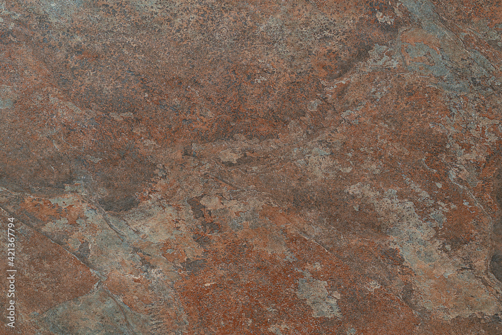 Illustration of orange and brown surface with scratches and rust