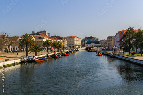 Boats at Aveiro's ria, Portugal