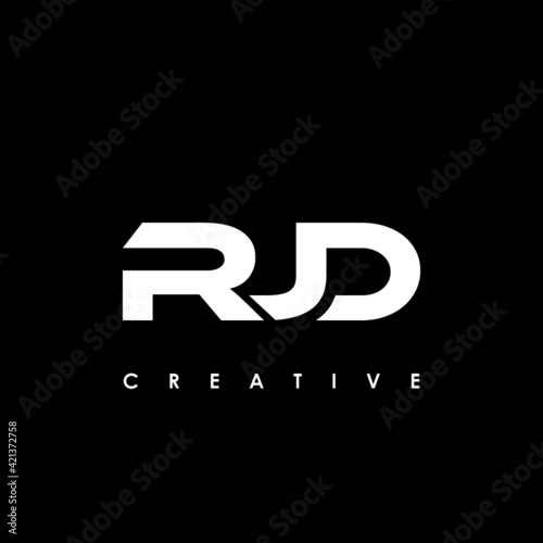 RJD Letter Initial Logo Design Template Vector Illustration