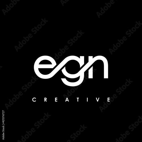 EGN Letter Initial Logo Design Template Vector Illustration photo