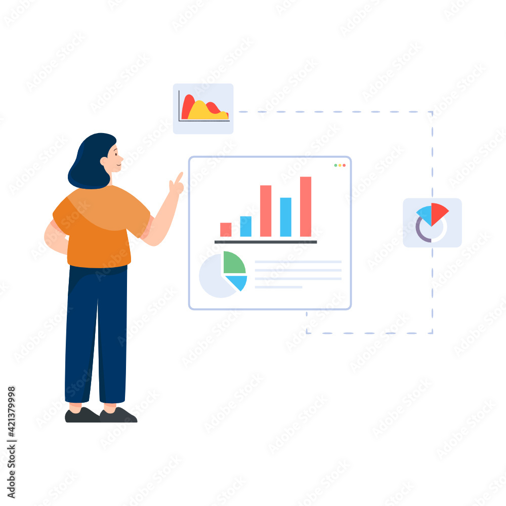 Environmental data analysis illustration in flat design
Environmental data analysis illustration in flat design