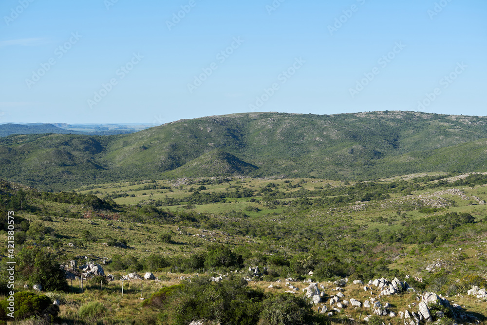 beautiful mountain ranges in eastern Uruguay for walking and hiking