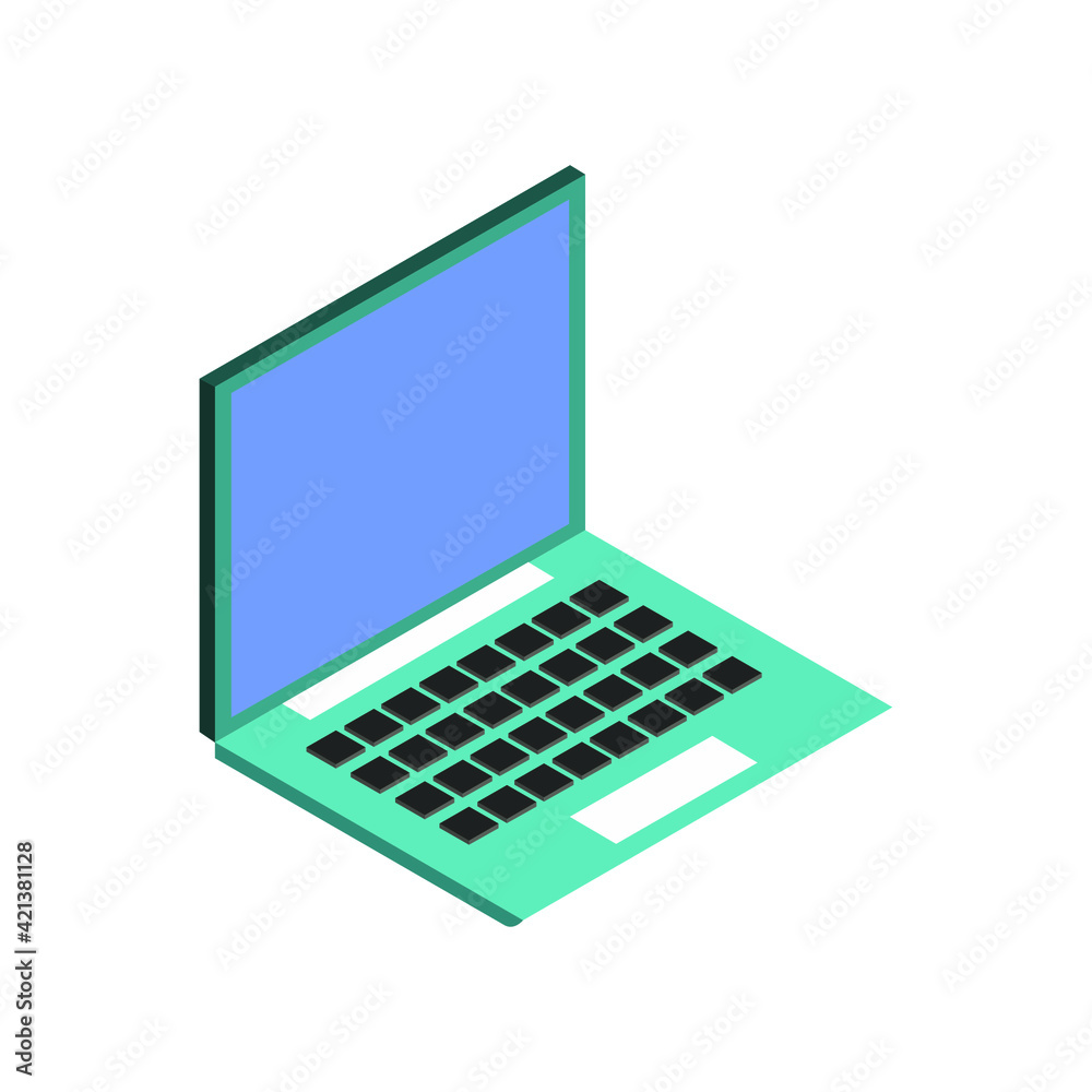Isometric laptop Isometric laptop