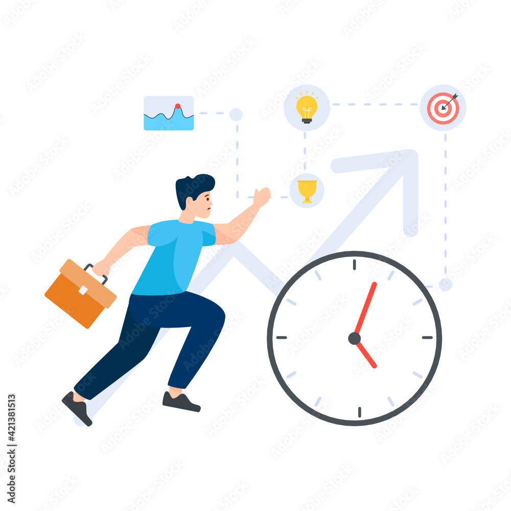 Working hours in flat editable illustration design
Working hours in flat editable illustration design