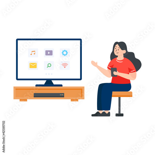  A smart tv flat vector download   © SmashingStocks