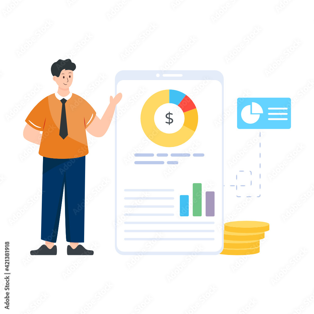 A location tracker online, flat illustration of gps navigation
A location tracker online, flat illustration of gps navigation