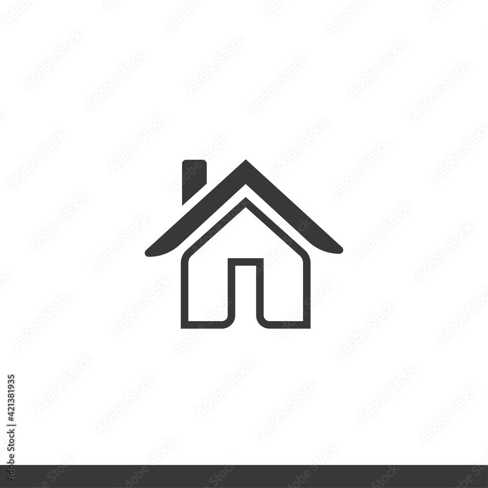 Home Icon. House Icon vector. Flat Illustration. Stay home. Home Icon. House Icon vector. Flat Illustration. Stay home.