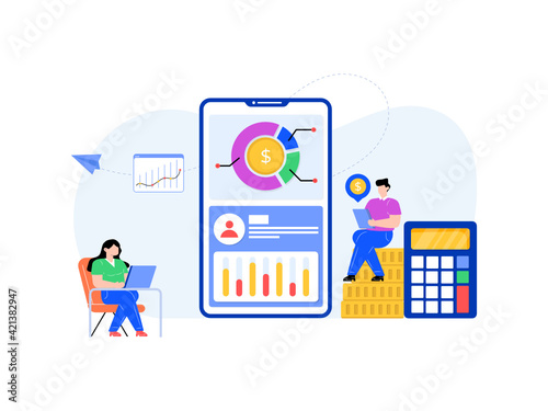 
Download flat illustration of secure payment 

