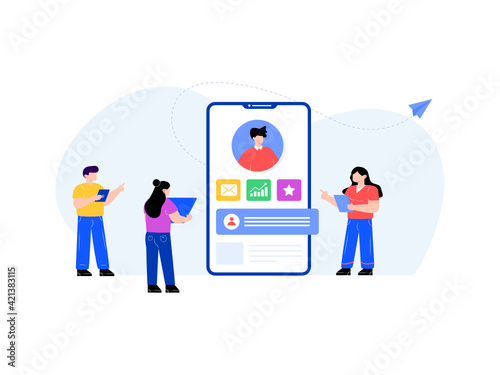 
Download flat illustration of secure payment 

