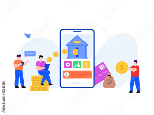 
Download flat illustration of secure payment 

