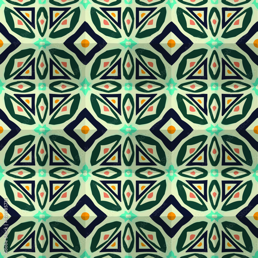 Geometric vector pattern with triangular elements. Seamless abstract ornament for wallpapers and backgrounds.
Geometric vector pattern with triangular elements. Seamless abstract ornament for wallpapers and backgrounds.