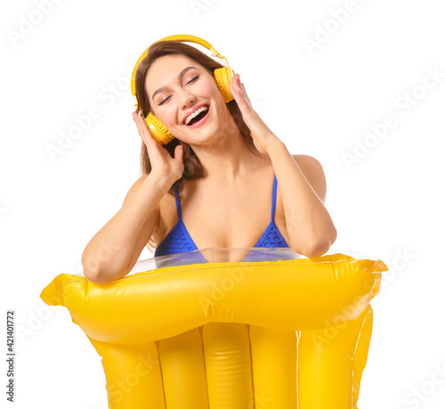 Beautiful young woman with ...