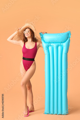 Beautiful young woman with ...