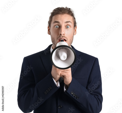 Stressed businessman with m...