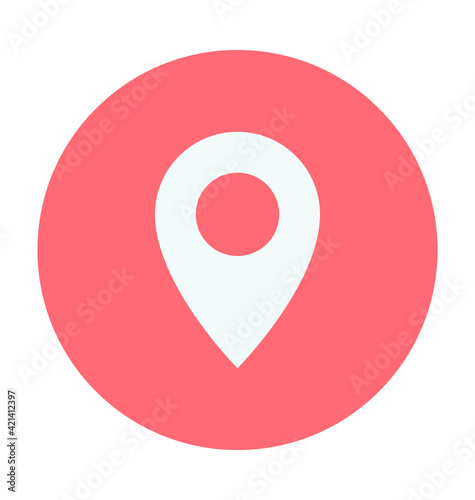 Free Download Map Pin Colored Vector Icon - GFXLoad