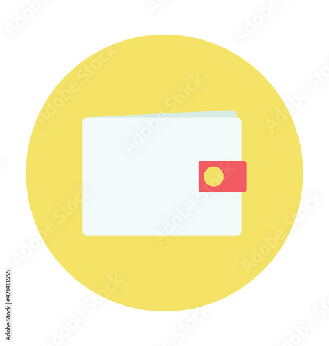 Wallet Colored Vector Icon Free Download Wallet Colored Vector Icon - GFXLoad