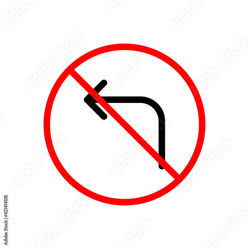 banned left arrow
