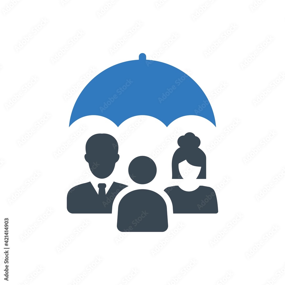 Family insurance icon Family insurance icon
