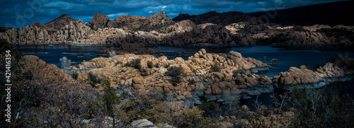 Obraz na płótnie Sunset on this Planet like Landscape on the Southwest USA. w salonie