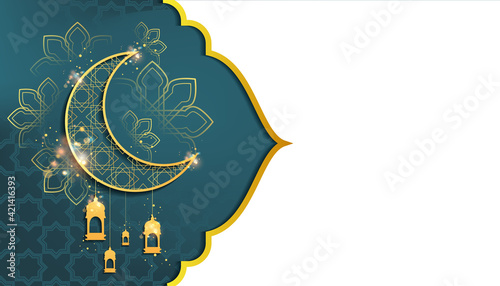 Ramadan background with copy space
