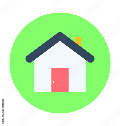 Home Colored Vector Icon 