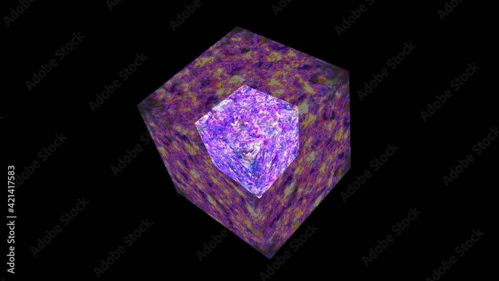 double cube cube mystery abstract glow liquid energy full power violet purple and dark line surface double cube cube mystery abstract glow liquid energy full power violet purple and dark line surface