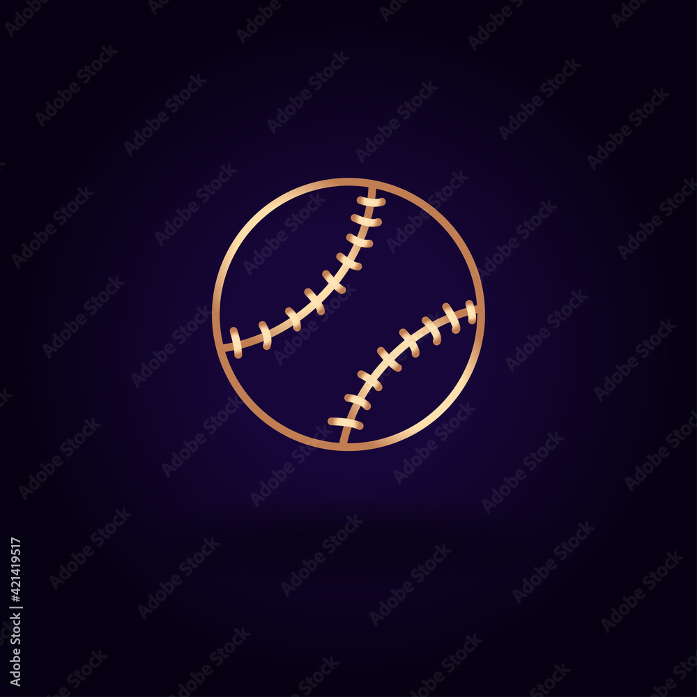 Gold ball icon. Vector illustration isolated on a blue background. School topics. Gold ball icon. Vector illustration isolated on a blue background. School topics.