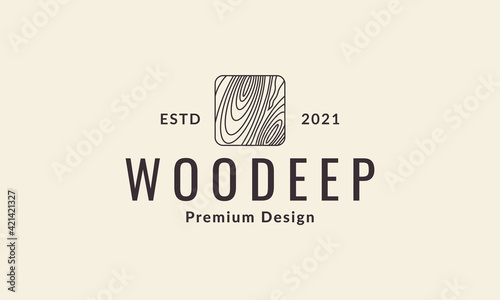 lines wood pattern logo vector symbol icon design illustration