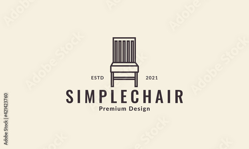 minimalist wood modern lines interior furniture logo vector symbol icon design illustration