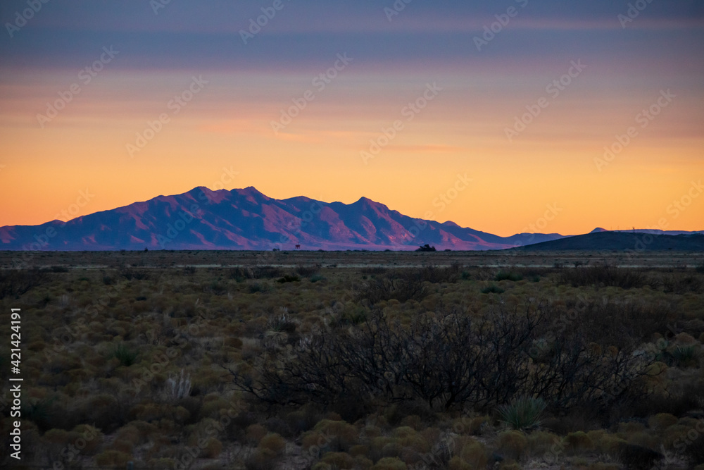 dramatic sunset in the New Mexico desert. dramatic sunset in the New Mexico desert.