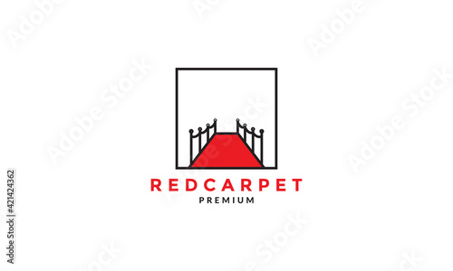 red carpet modern logo vector symbol icon design illustration