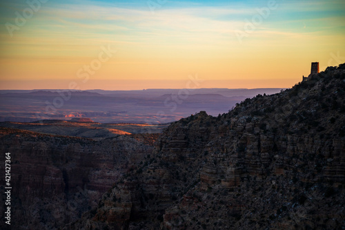 dramatic landscape images taken in The Grand Canyon national park in Arizona.