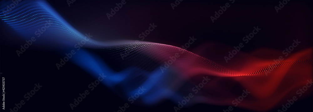 Abstract colorful digital particles wave with bokeh and light background, 3d render wave line dot background, line wave light glowing effect particular background. Abstract colorful digital particles wave with bokeh and light background, 3d render wave line dot background, line wave light glowing effect particular background.