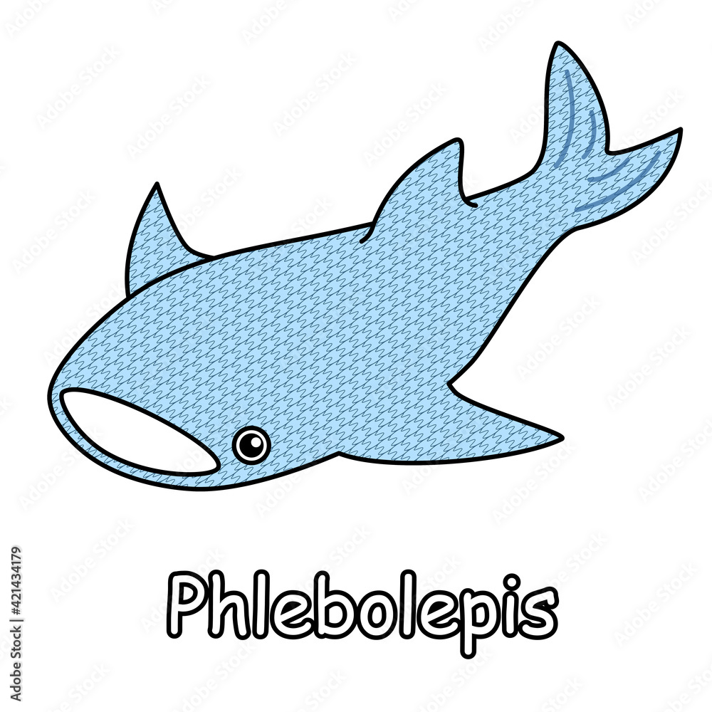 古代魚 フレボレピス Phlebolepis ジンベイザメに似た姿のアゴがない魚 イラスト ベクター Ancient Fish Phlebolepis A Jawless Fish That Looks Like A Whale Shark Illustration Vector Stock Vector Adobe Stock
