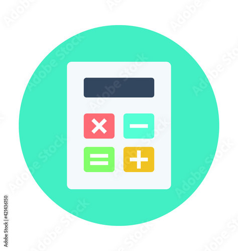 Free Download Calculator Colored Vector Icon - GFXLoad
