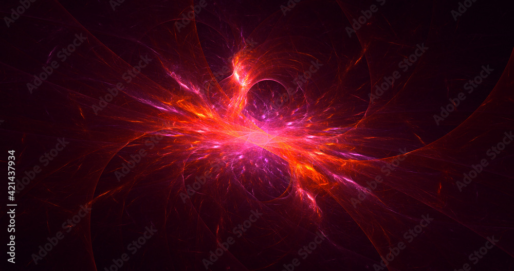 3D rendering abstract multicolor fractal light background 3D rendering abstract multicolor fractal light background