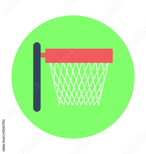 Backboard Colored Vector Icon