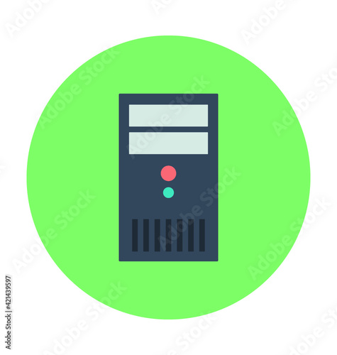 Free Download CPU Colored Vector Icon - GFXLoad