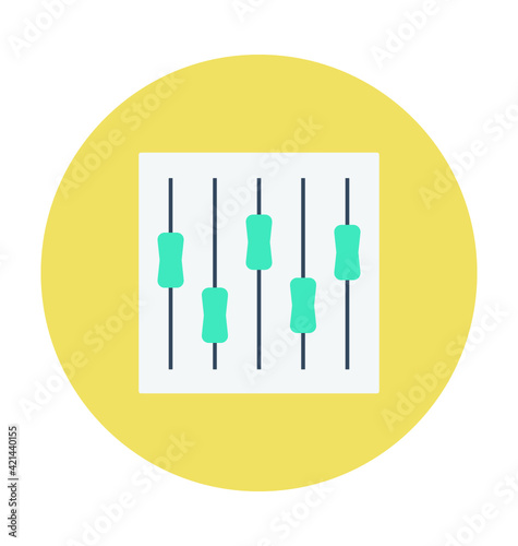 Equalizer Colored Vector Icon