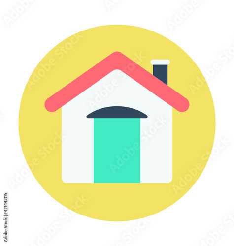 Home Colored Vector Icon 