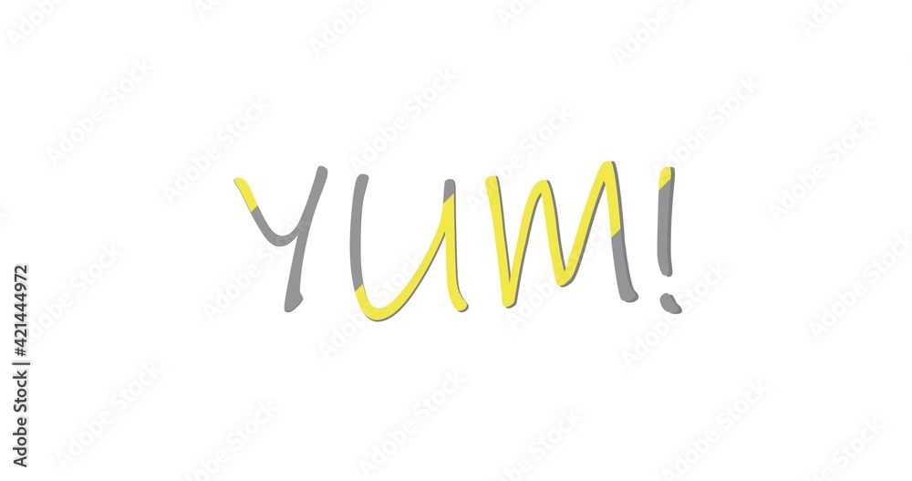 Yum-yum seamless pattern. Background with word yum. Pattern for menu of cafe or restaurant Yum-yum seamless pattern. Background with word yum. Pattern for menu of cafe or restaurant