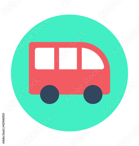 Coach Colored Vector Icon