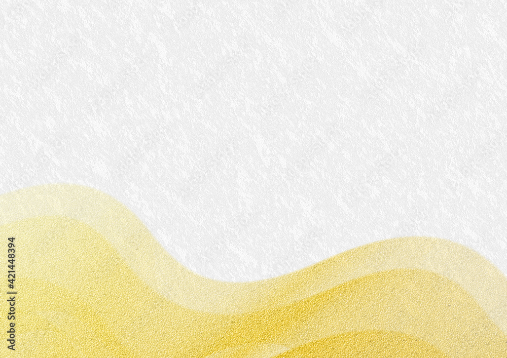 高級感のある和紙と金箔の波和風イラスト背景素材 白 金 Stock Illustration Adobe Stock