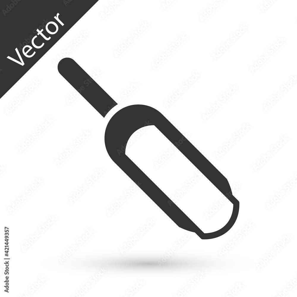 Grey Scoop flour icon isolated on white background. Vector Grey Scoop flour icon isolated on white background. Vector