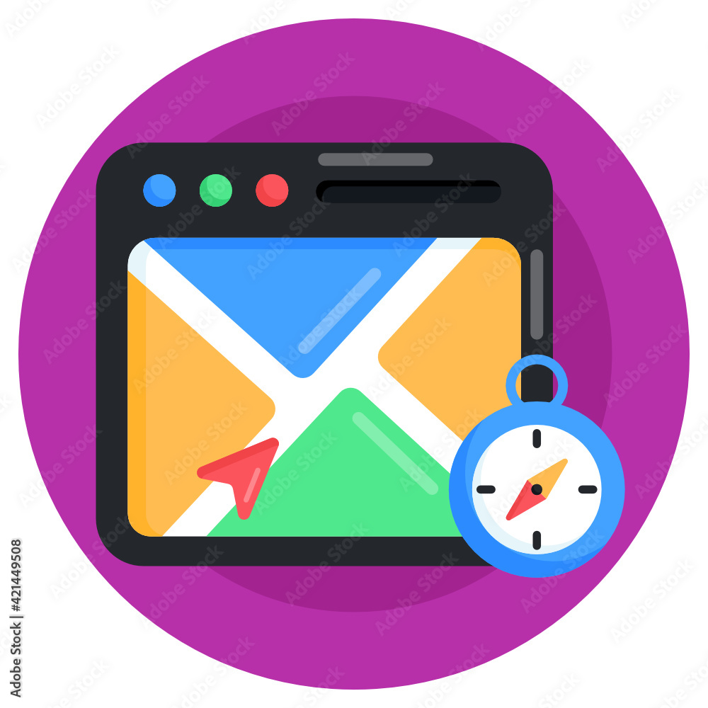 Icon of find location in modern flat design
Icon of find location in modern flat design