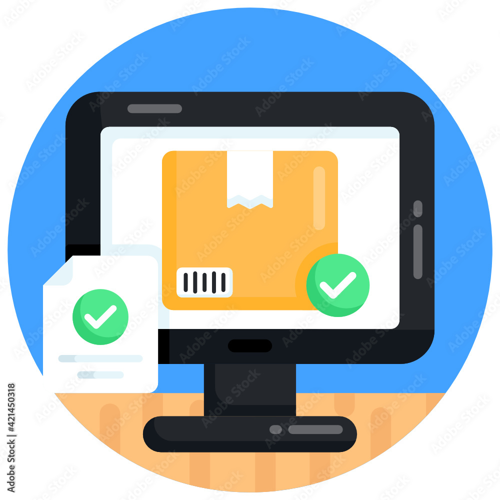Approval parcel flat rounded trendy icon
Approval parcel flat rounded trendy icon