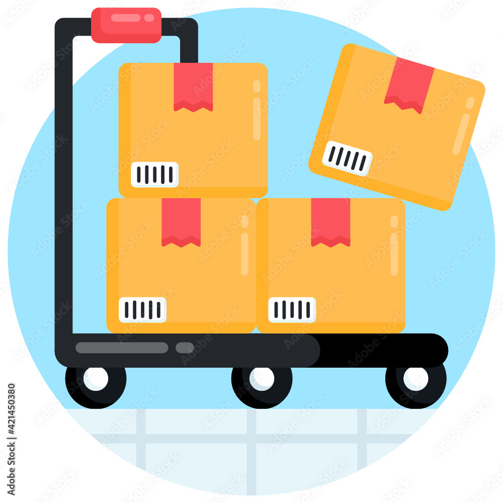 Hand with box denoting flat icon of parcel care
Hand with box denoting flat icon of parcel care
